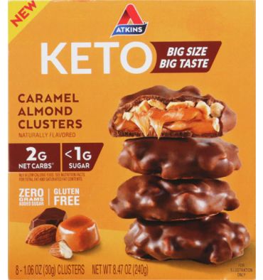 Keto Caramel Almond Clusters 240 gr.