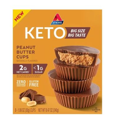 Keto Peanut Butter Cups. 8 cups