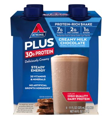 Licuado de Proteina Plus RTD Creamy Milk Chocolate. 4 pack