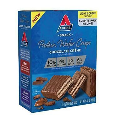 Snack Protein Wafer Crisps Chocolate Creme. 5 galletas