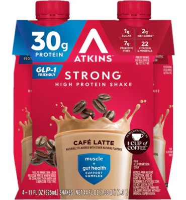 Licuado de Proteína (30 gr) Strong, varios sabores. 4 pack