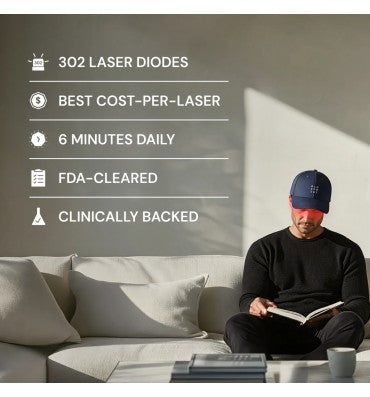 Laser Cap REVERSE HAIR LOSS • REGROW HAIR • CLINICALLY-BACKED