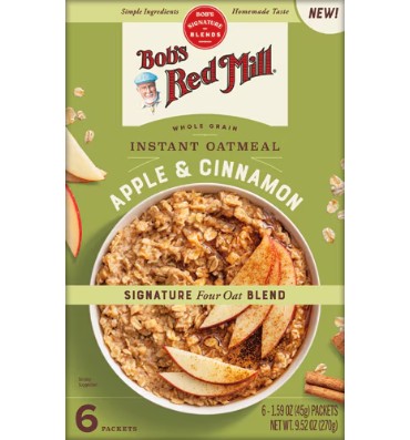 Avena Instantanea Libre de Gluten, 3 sabores. 6 pack