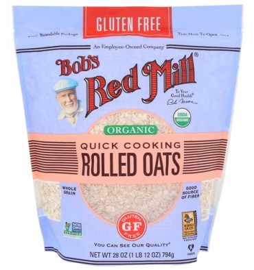 Hojuelas de Avena de Rápida Cocción Orgánica Libre de Gluten. 794 gr.
