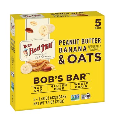 Barras de Avena Libres de Gluten. 5 barras