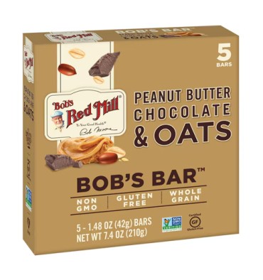 Barras de Avena Libres de Gluten. 5 barras