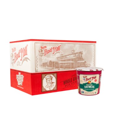 Avena Orgánica Libre de Gluten, con Linaza y Chia, 4 sabores. 12 cups