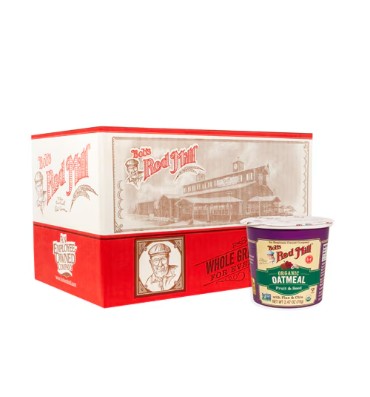 Avena Orgánica Libre de Gluten, con Linaza y Chia, 4 sabores. 12 cups