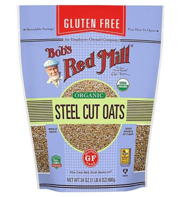 Avena Orgánica, Libre de Gluten, sin Cortar. 680 gr.