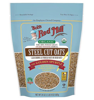 Avena Orgánica Sin Cortar (Steel Cut) 680 gr.