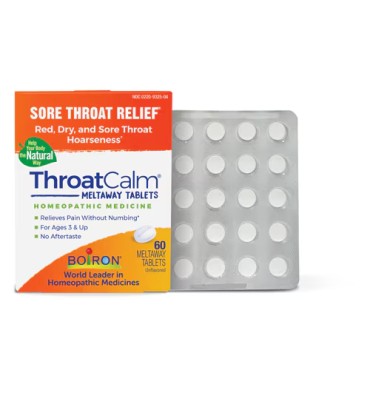 ThroatCalm, Alivio para Garganta Irritada. 60 tabs.