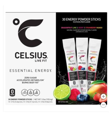 Celsius Essential Energy Powder Sticks. 30 unit