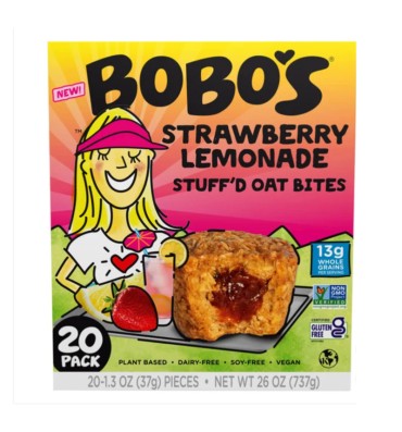 Panquecitos de Avena rellenos de Fresa y Limón. 20 pack