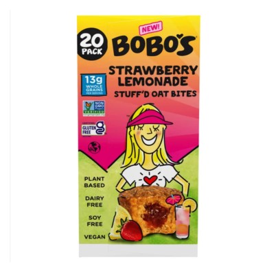 Panquecitos de Avena rellenos de Fresa y Limón. 20 pack