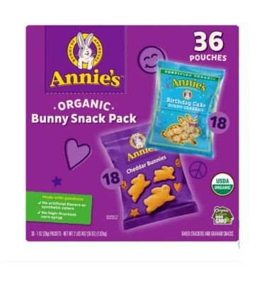 Galletas de Conejito sabor Chedar y Birthday Cake, Variety Pack. 36 pack