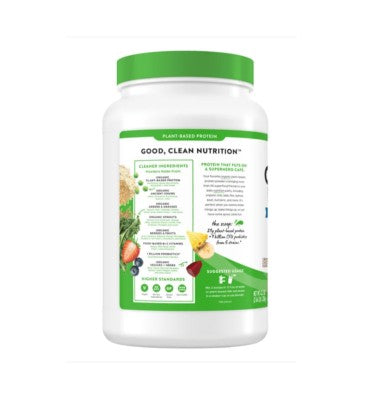 Proteína Orgánica, Vegana y Superfoods, sabor Chocolate Fudge Cremoso. 916 gr.