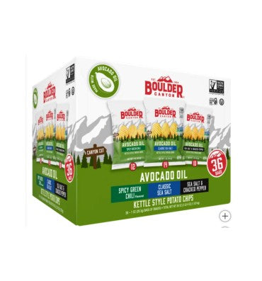 Papas Fritas con Aceite de Aguacate, Variety Pack. 36 pack