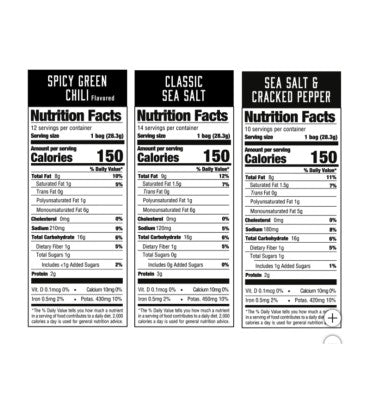 Papas Fritas con Aceite de Aguacate, Variety Pack. 36 pack