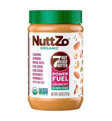 Crema de 7 Nueces Orgánicas Cruncgy sin Azúcar. 737 gr.