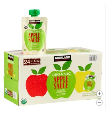 Puré de Manzana Orgánica. 24 pack