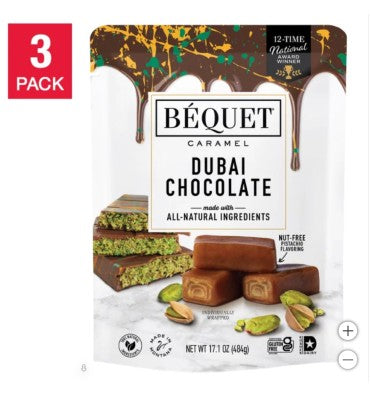 Béquet Dubai Chocolate Caramels 17.1 oz