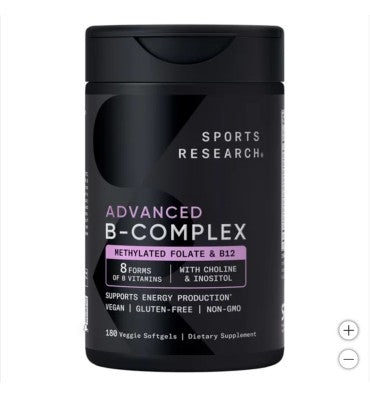 Sports Research Vitamin B Complex, 180 Soft Gels
