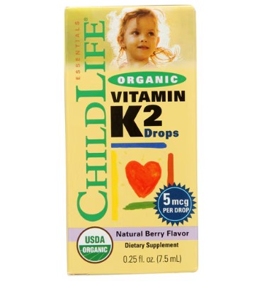 Vitamina K2 orgánica líquida para Bebés e Infantes.