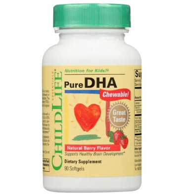 Omega Puro DHA sabor Berry masticable para Niños. 90 soft gel