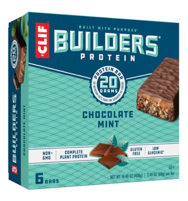 Barras de Proteína Veganas Builders. 6 barras