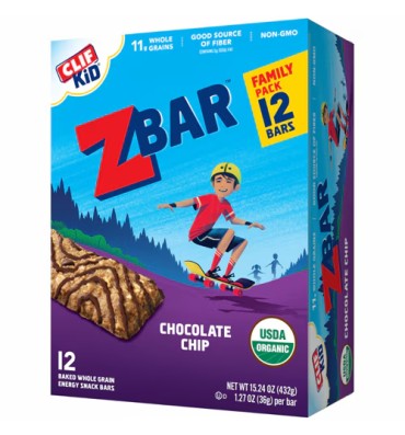 ZBar Barras de Cereales para Niños , varios sabores. 12 barras