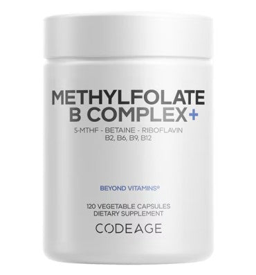 Metilfolato Complejo Vitamina B, B2, B6, B12. 120 Caps