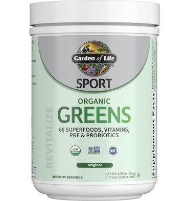 Organic Greens con Hongos, Probióticos y Vitaminas sin sabor. 270 gr.