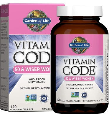 Multivitamínico RAW para Mujeres +50. 120 Vcaps