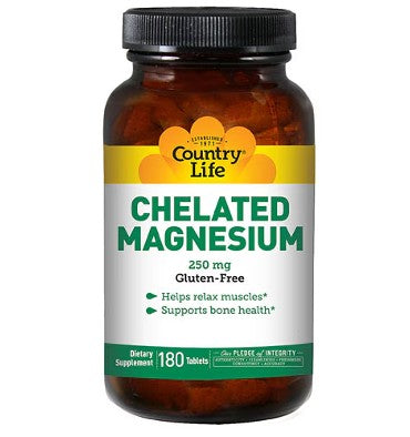 Magnesio Quelado 250 mg. 90 y 180 Tabs