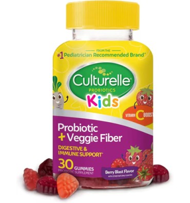 Probióticos para Niños +3, adicionados con Fibra Vegetal sabor Berry Blast , 1 billón. 30 Gomitas