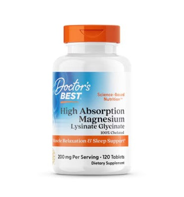 Glicinato de Magnesio de alta absorción 200 mg. 2 opc