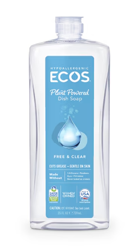 Detergente Líquido para Platos, Hipoalergénico, Vegano. 740 ml