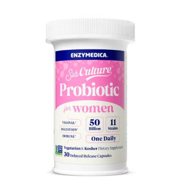 Probióticos para Mujer salud Urinaria y Vaginal, 50 billnes. 30 caps