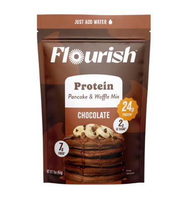 Harina para Hotcakes y Waffles con Proteína Vegana y Chocolate. 454 gr.
