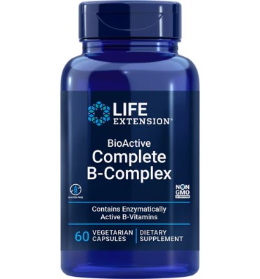 Complejo de Vitamina B Bioactive.  60 Vcaps