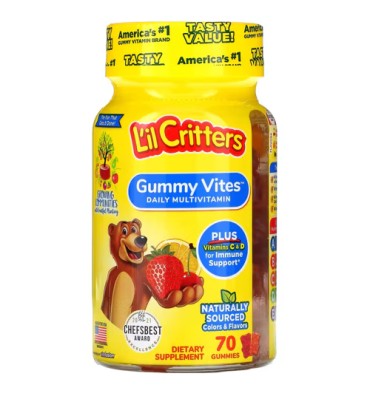 Multivitamínico para Niños +3, gomitas sabor frutas. 3 opc