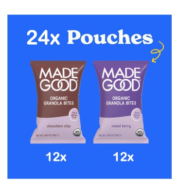 Granola Minis Orgánicas, Variety Pack, 0.85 oz. 24 pack