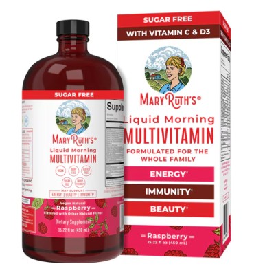 Multivitamínico Líquido para la Mañana sabor Raspberry.