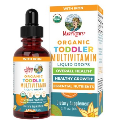 Multivitamínico y Hierro sabor Vainilla Naranja para Niño  1 a 3 años 60 ml.