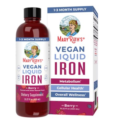 Hierro Líquido Vegano sabor Berrie. 450 ml.