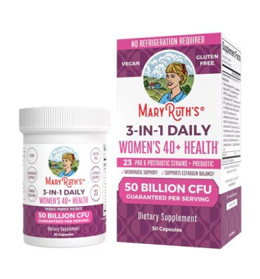 Probióticos para Mujer +40, 3 en 1, 50 billones, uno diario. 30 caps