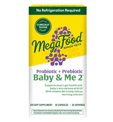 Probióticos y Prebióticos Prenatal Baby & Me, 10 billones, 30 Caps.