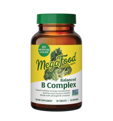 Complejo de Vitamina B balanceado y Folato Vegano. 90 Tabs