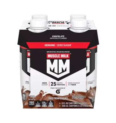 Shake de Proteína (25 gr.) Libre de Lactosa, 3 sabores. 4 pack