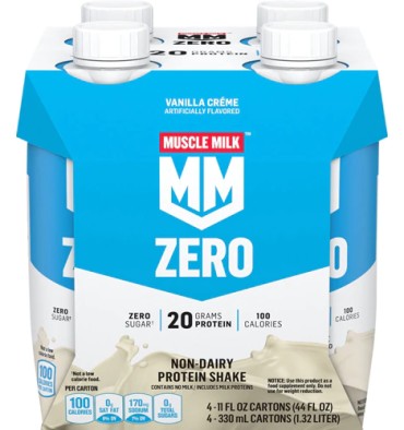 Shake de Proteína Líquida (20 gr) Zero 2 sabores. 4 pack